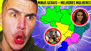 O MELHOR DE CADA ESTADO BRASILEIRO  Gringo Britânico Reage [upl. by Kimon919]