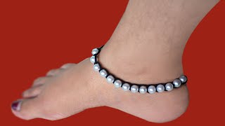 2in1 Black Thread Bracelet and Anklet for Women  Payal For Girls  Reya Handicraft [upl. by Rebane]