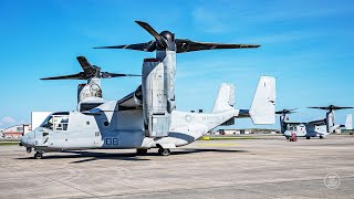 V22 Osprey Vertical Takeoff Horizontal Flight [upl. by Akisey]