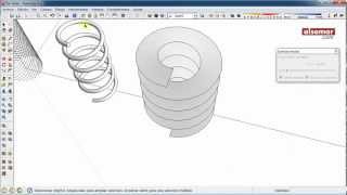 SketchUp Quick Tips Cylindrical Helices Hélices cilíndricas [upl. by Oaks129]