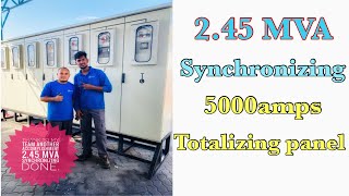 245 MVA SYNCHRONIZING WITH 5000 AMPS TOTALIZING PANEL benzblogs [upl. by Adnesor39]