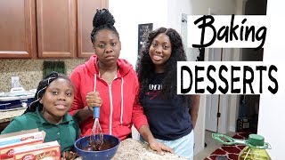 The Girls Baked Dessert After Dinner  Family Vlogs  JaVlogs [upl. by Anaitak]