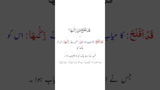 Surah AshShams Ayat 610 Recitation with Urdu Translation 📖 SurahAshShams shortsfeed [upl. by Artimid]