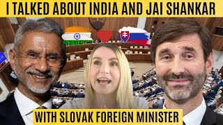 Slovakia Loves Jai Shankar Juraj Blanar  Slovak Foreign Minister  WOW WOW WOW [upl. by Ylloj]