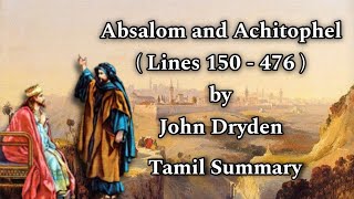 Absalom and Achitophel Lines 150476  John Dryden  Tamil Summary  Core I Poetry  MA English [upl. by Ttegdirb]