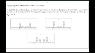 3 Comparing Standard Deviation without calculation ALEKSFuller [upl. by Nedda]