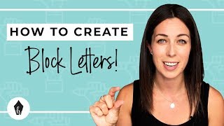 How To Do BLOCK Lettering – A StepByStep HandLettering Tutorial for Beginners [upl. by Ainak]