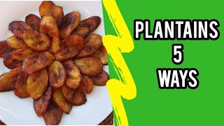 5 EASY PLANTAIN RECIPES  PLANTAIN RECIPES  JERENES EATS [upl. by Akinihs]