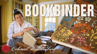 18thCentury Bookbinding at Colonial Williamsburg [upl. by Ahseym]