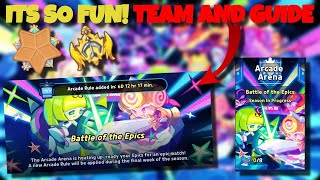 FULL ARCADE ARENA GUIDE Strong team and game mode explained  cookie run kingdom [upl. by Ybrad518]