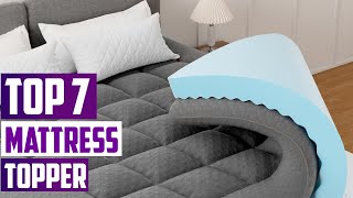 7 Best Mattress Toppers for Comfort and Support in 2024 [upl. by Ecyal279]