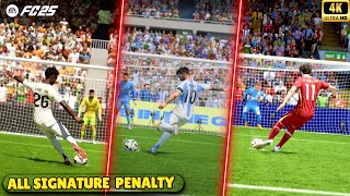 All FC 25 Signature Penalties fifa fc25 eafc25 easportsfc footballedits soccer footballskills [upl. by Harras]