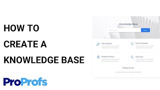 How to Create a Knowledge Base For Your Website [upl. by Nadual]