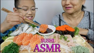 SUSHI  SASHIMI MUKBANG  LETS EAT  Nana Eats [upl. by Mas509]