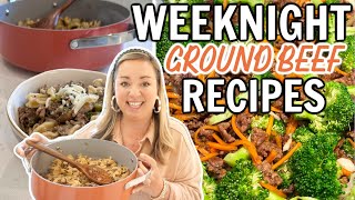 QUICK AND EASY WEEKNIGHT GROUND BEEF RECIPES  DELICIOUS DINNER IDEAS  ONE DISH DINNERS [upl. by Urba]