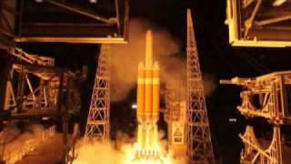 45th Space Wing Launches NRO Satellite atop Delta IVHeavy [upl. by Arrim]