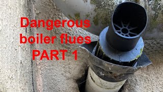 Gas boiler flues CORRECT INSTALLATION OF BOILER FLUES PART1 how boiler flues are installed [upl. by Gayelord345]