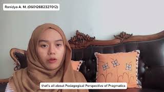 Pedagogical Perspective of Pragmatics and Discourse Analysis [upl. by Alves810]