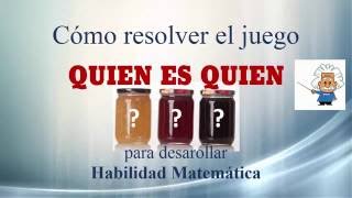 Resolución del juego Quién es Quién 1 [upl. by Everick]