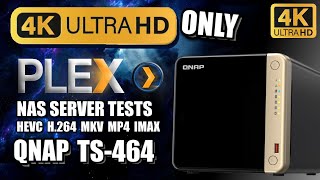 QNAP TS464 4K ONLY PLEX NAS TESTS [upl. by Eula841]