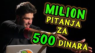 Milion Pitanja Za 500 Dinara 1 [upl. by Aicak]