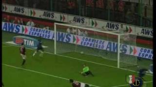 Derby Milano Milan Inter 04 highlights Scarpini [upl. by Annohsak]