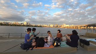 Irish Trad Music Session  Han Gang River Korea [upl. by Nuahsar574]