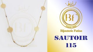 Sautoir 115 trés charmant en or 18 carats [upl. by Tselec]