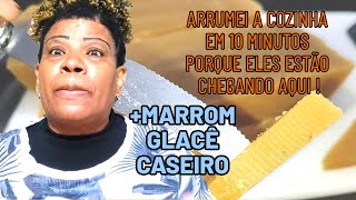 Arrumei tudo em 10 minutos porque eles estão chegando aqui  Marrom glacê caseiro 😋 [upl. by Lemej808]