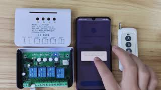 Pairing Ewelink 4ch smart swith RF [upl. by Sandell]