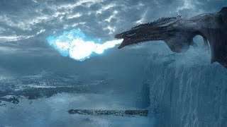 Juego de Tronos  El rey de la Noche y Viserion destruyen el Muro de Hielo HD [upl. by Ahsimik]