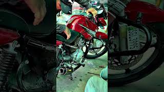 YAMAHA YBR 125 EXHAUST SOUND  BIKE MODIFICATION PAKISTAN [upl. by Sherr]