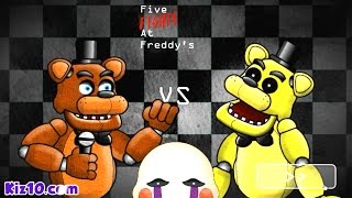 Freddy vs Golden Freddy Five Fights At Freddys [upl. by Notneiuq258]