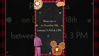 Pancake amp Pyjamas Theme Party Birthday Digital Video Invitation [upl. by Noda]