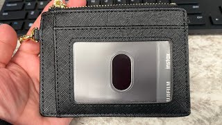 Suweibuke Slim Pocket Wallet Amazon review 🤍🦋 [upl. by Orlanta]