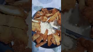 Homemade Chicken Nuggets with parsleyCrunchy and Delicious  with mayonnaise and catsup sauce [upl. by Dahlstrom]