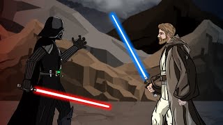 Darth Vader vs ObiWan Kenobi Animation Ep 1 [upl. by Holihs184]