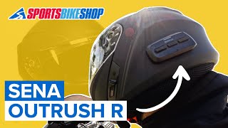 Sena OutrushR flipfront motorcycle helmet and intercom review  Sportsbikeshop [upl. by Pigeon22]