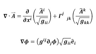 The Divergence And Gradient In Spherical Coordinates From Covariant Derivatives [upl. by Adyl]