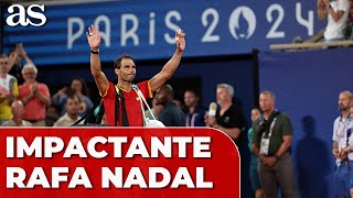 NADAL  IMPACTANTES DECLARACIONES tras PERDER en PARIS 2024 JJOO con ALCARAZ [upl. by Akirdnuhs940]