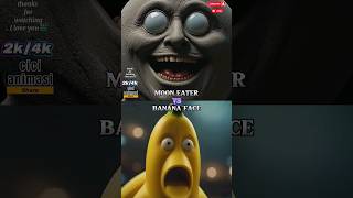 moon eater vs banana face animation edits eater animation shorts shortsvideo trendingshorts [upl. by Kenneth983]