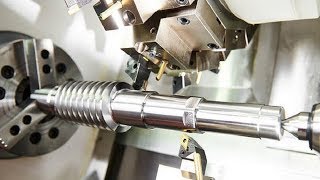 Modern High Speed CNC Lathe Machine Working CNC Milling Machine Metal [upl. by Melly]