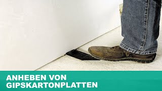 Plattenlifter Anheben von Gipskartonplatten  wolfcraft [upl. by Oiredised]