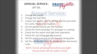 Frost Fighter Heaters  Annual Service IDF OilDiesel  Intro [upl. by Mazman]