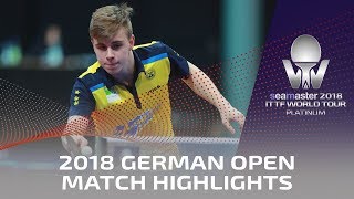 2018 German Open Highlights I Truls Moregard vs Darko Jorgic U21R16 [upl. by Ylenats]