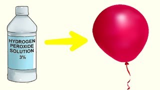 Hydrogen Peroxide Balloon Experiment  फुगा अपने आप कैसा फुगाने लगा [upl. by Aramat]