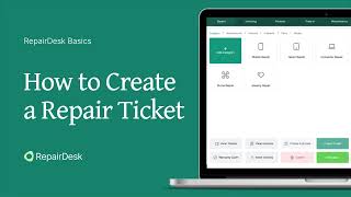 How To Create Repair Ticket  RepairDesk [upl. by Fancie]