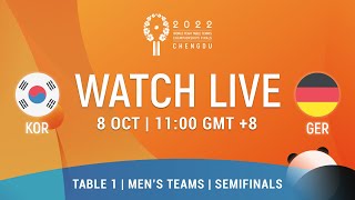 LIVE  T1  KOR vs GER  Semifinals  MT  2022 World Team Championships Finals Chengdu [upl. by Salokkin]