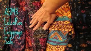 Natural ASMR Lularoe Clothing Sale Role Play tapping fabric repeating words [upl. by Lubbi]