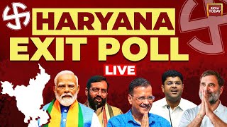 Haryana Exit Poll Live Haryana CVoter Exit Poll  Rajdeep Sardesai  Rahul Kanwal  India Today [upl. by Idolla527]